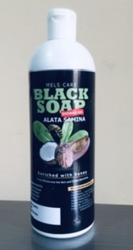 Mels Care Black Soap (Alata Samina) Shower Gel from Ghana