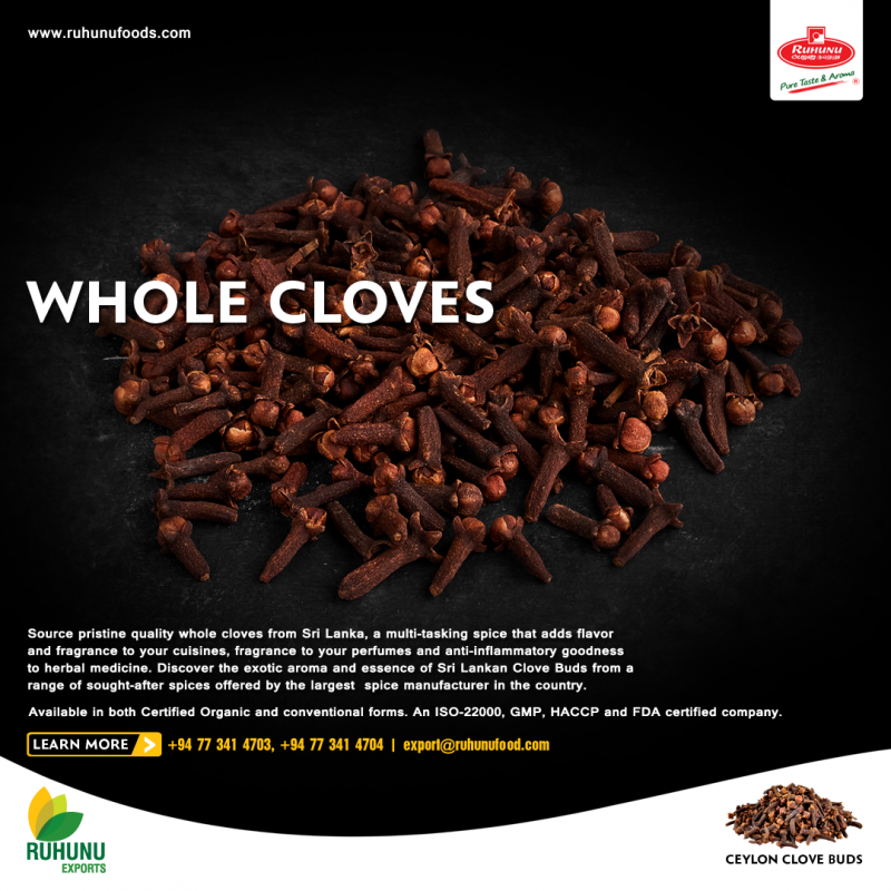 Ceylon Cloves - Whole from Sri Lanka
