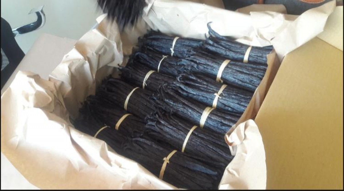 Dry vanilla from Uganda