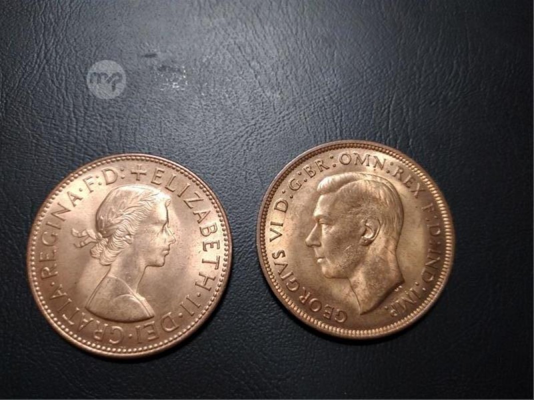 Old Gold and silver coins from Zambia