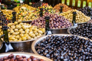 Olives Different table olives from Albania