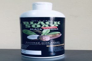 Mels Care Black Soap Shower Gel (Alata Samina) from Ghana