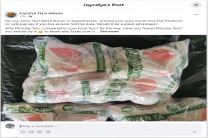 Frozen Taro (Colocasia esculenta) from Papua New Guinea