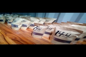 Roasted coffee beans from Tanzania