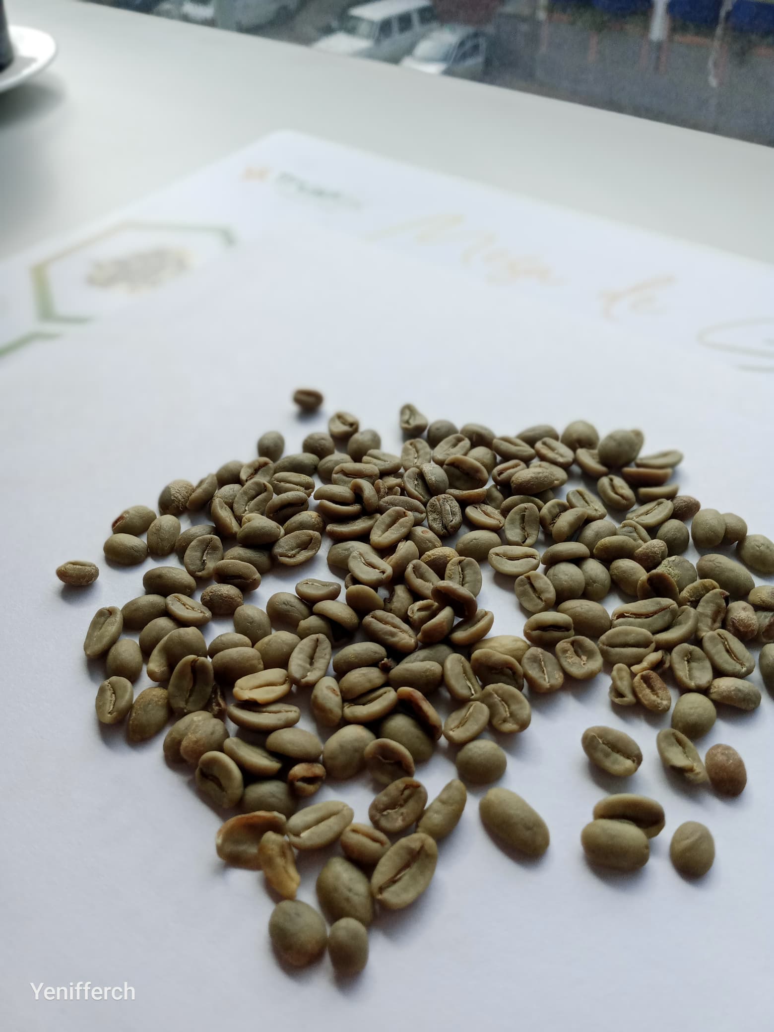 Green coffee beans from ---
