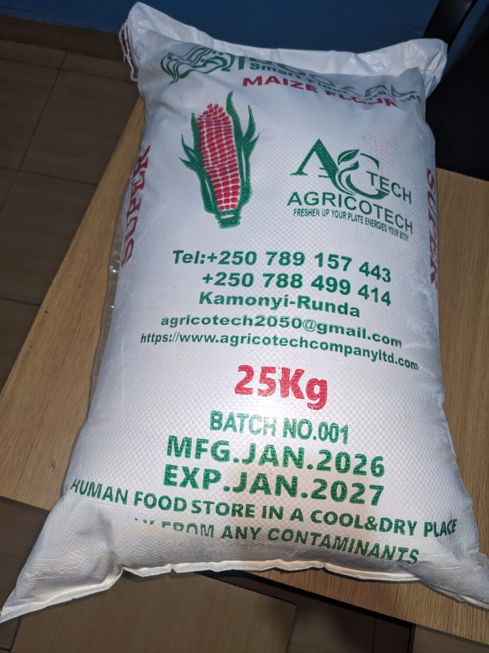 Booza maize flour from Rwanda