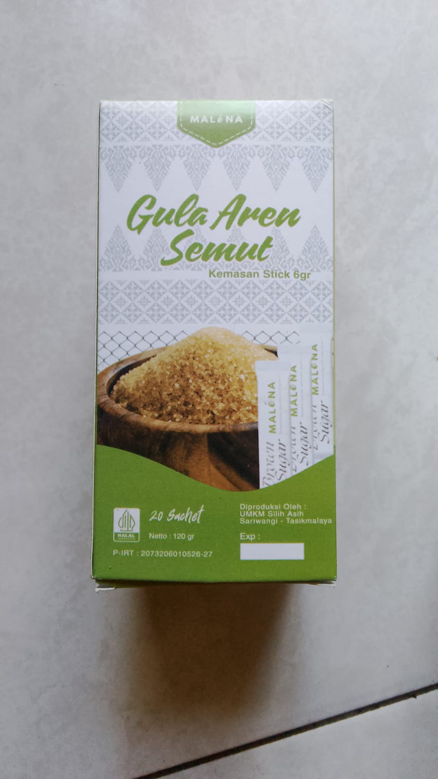 Ameisen-Palmzucker, verpacktes Palmzuckerpulver, gesunder Lebensmittelzusatz from Indonesien