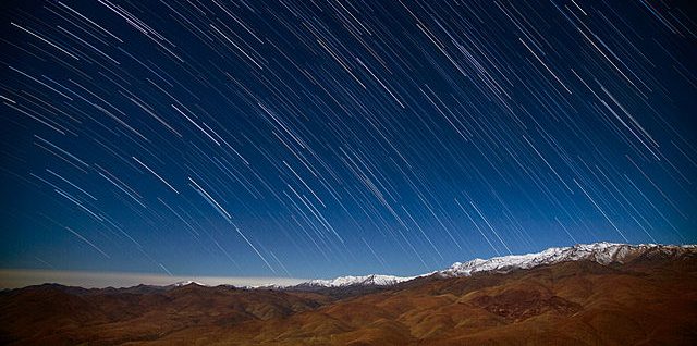 Star rain in Chilean desert during El Nino: Credit, Wikimedia Commons El Nino rain in Chilean desert