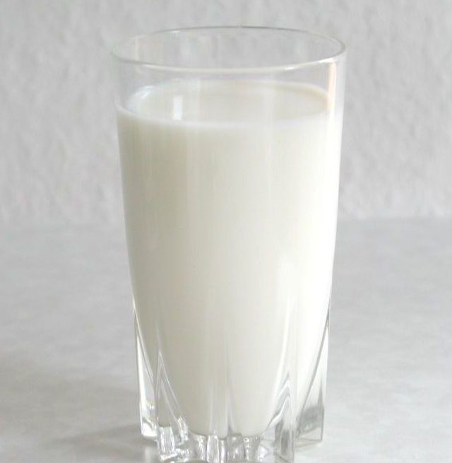 Milk in a glass: Credit, Wikimedia Commons Milk