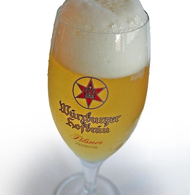 German beer in wine glass: Credit, Wikimedia Commons German beer