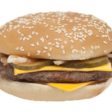 McDonald's quarter pounder hamburger