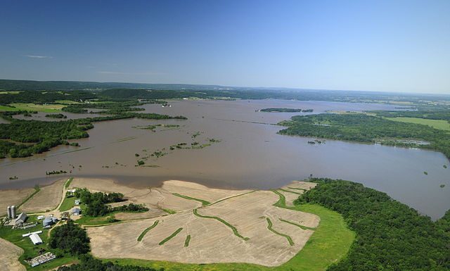 Aerial view of floods in Missouri, 2008: Credit, Wikimedia Commons World Bank to disburse emergency loans from countries’ existing loans