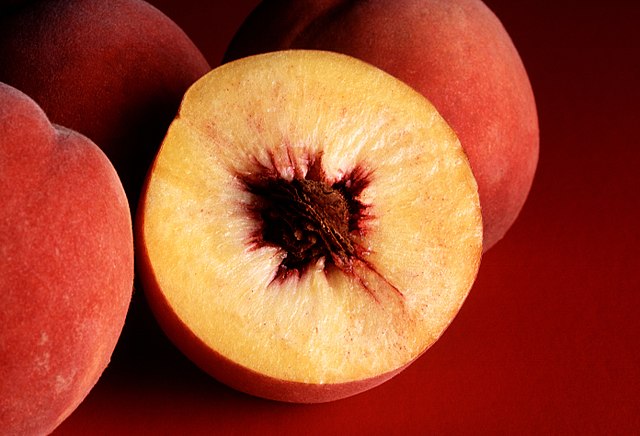 red peaches
