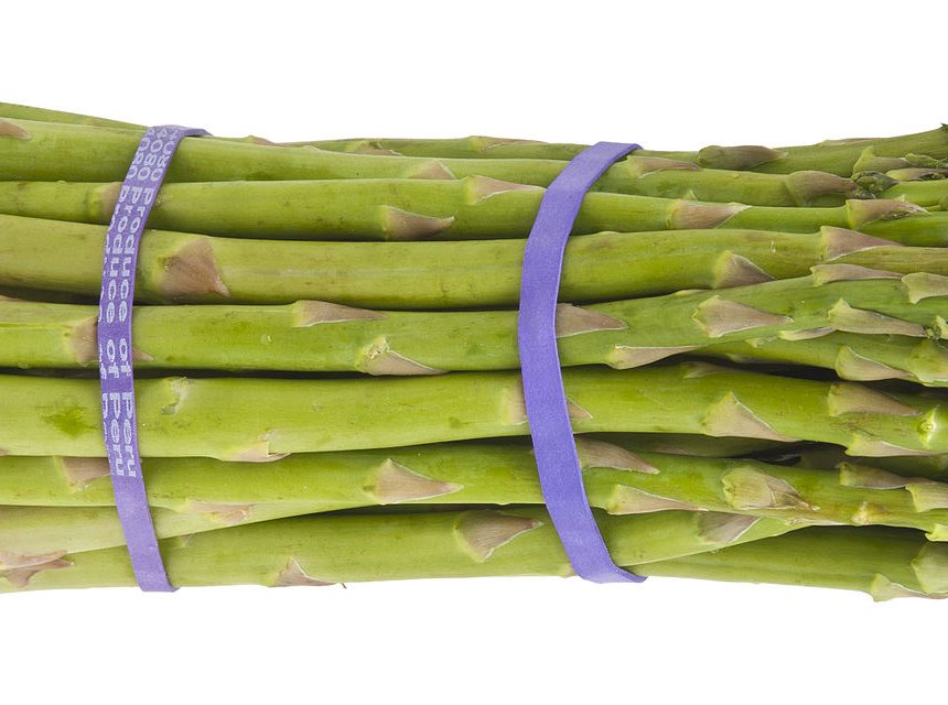A bundle of asparagus spears
