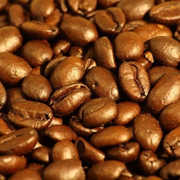 Blended coffee beans from Peru