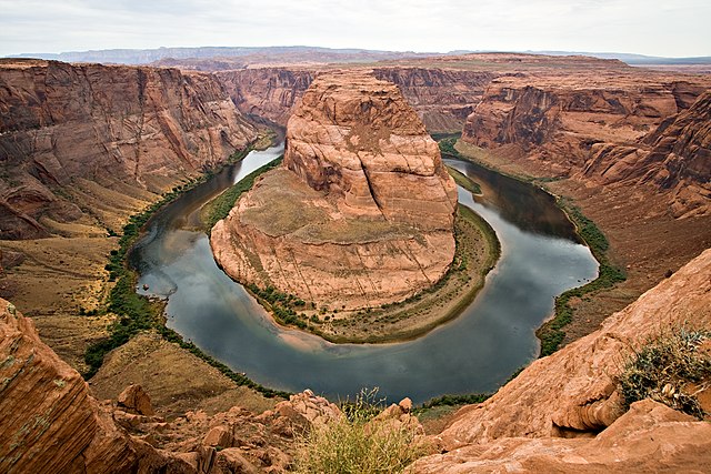 Horseshoe Bend along Colorado River, in Arizona: Credit, Wikimedia Commons Colorado River brings alfalfa farmers $300 per acre-foot